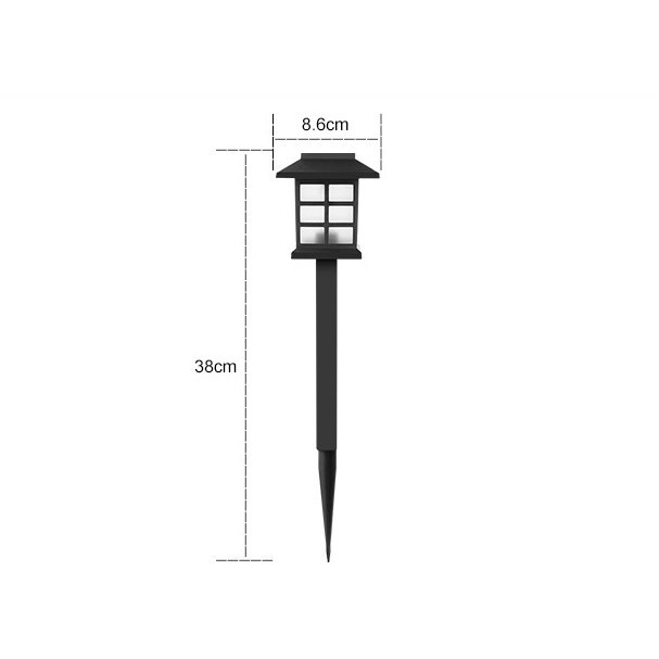 Lampa solara Led pentru gradina, Tip felinar, , Rosu - imagine 4
