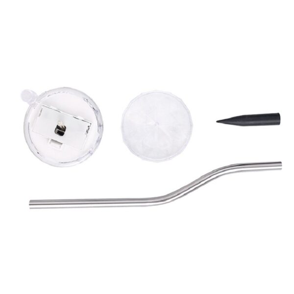 Lampa solara LED tip Diamant pentru gradina , inaltime 30 cm, 2V, ABS, 600mAh, alb rece - imagine 4