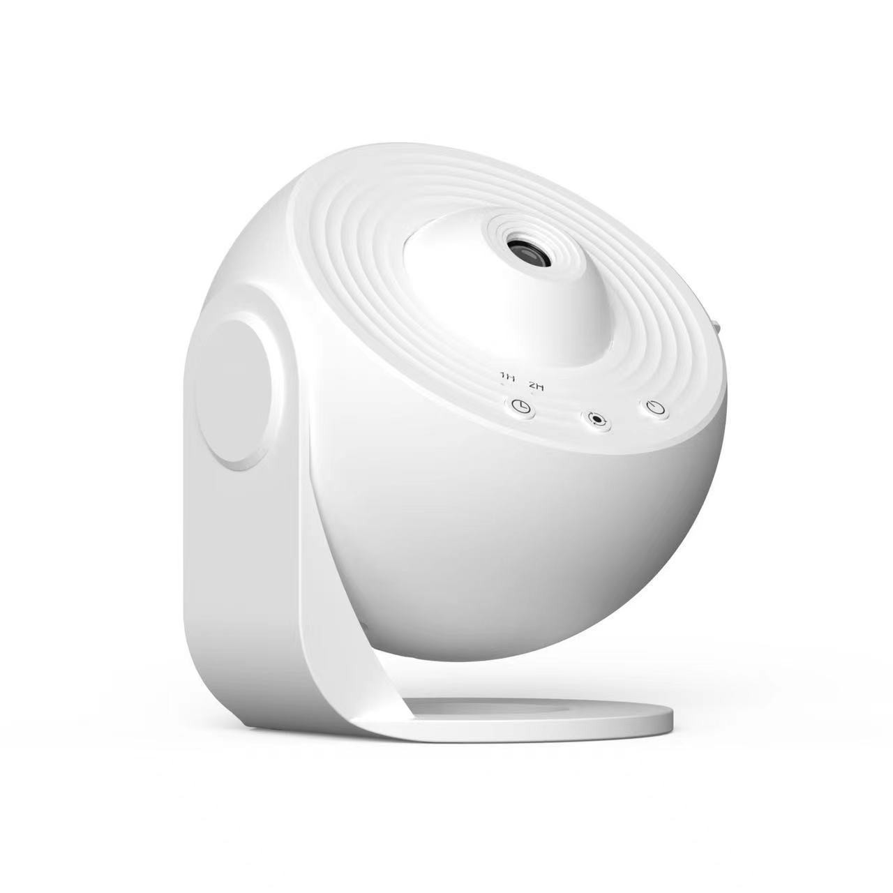 Lampa Tip Proiector Galaxie, , pentru Dormitor, Tematica Cer Instelat, Model Glob, HD, Rotire 360 de Grade, 13 Imagini, Incarcare USB, 5 W, 11.2x10.8x10.9 cm, Alb