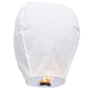 Lampion zburator, , hartie biodegradabila, Alb