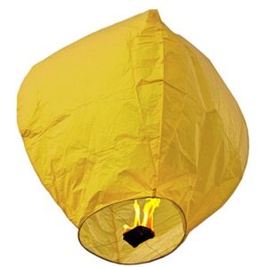 Lampion zburator, , hartie biodegradabila, Galben