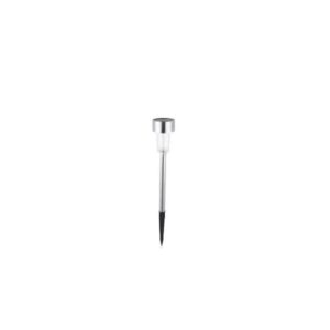 Lampa solara Led decorativa pentru gradina, Argintie, , Lumina Alb Cald