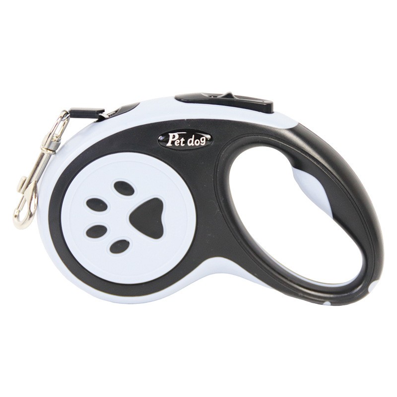 Lesa Automata Retractabila, , pentru Caini, 3m, 20 kg, ABS, Negru/Bleu, 8x12x4 cm