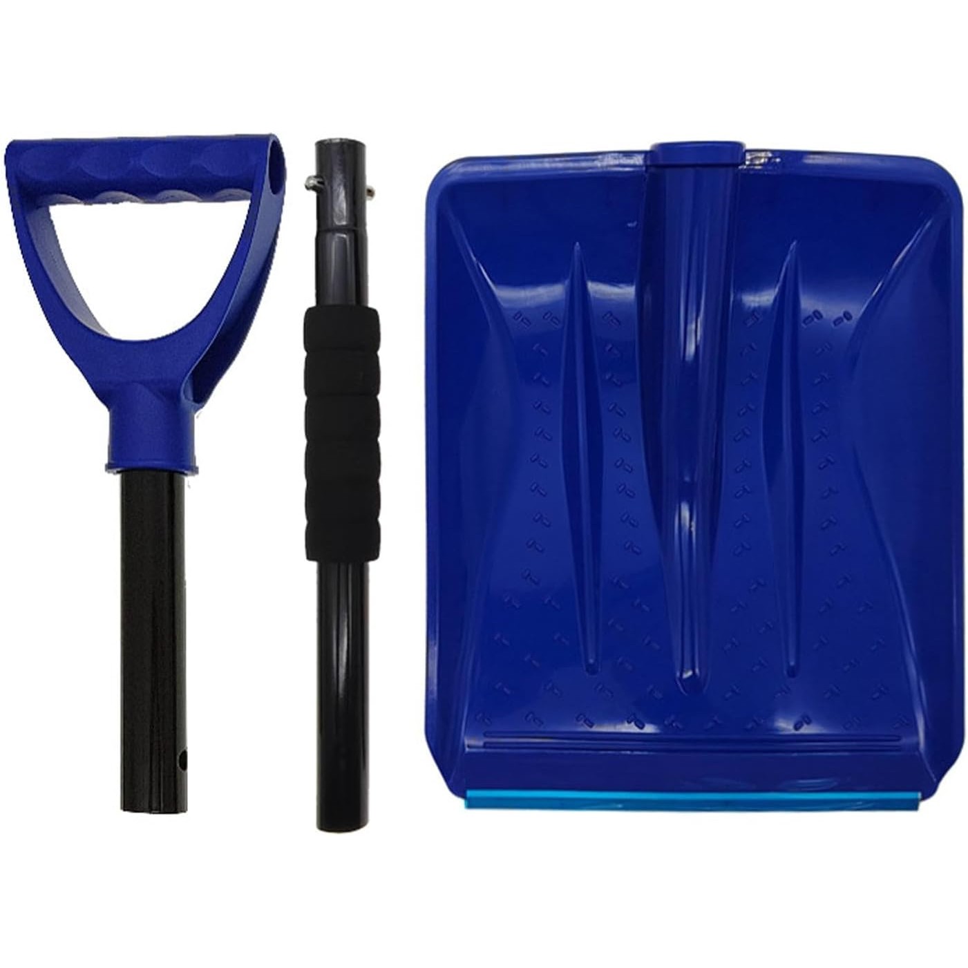 Lopata de Zapada, Flippy, Multifunctionala, Demontabila, cu Maner Antiderapant, Aluminiu, Plastic, Solutia pentru Iarna, pentru Deszapezire, 80x11x25.7 cm, Albastra - imagine 4