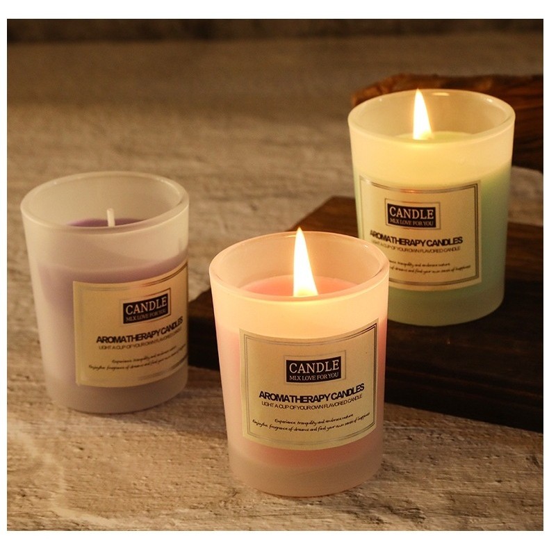 Lumanare Parfumata, , Model Borcan Translucid, 6.2 x 5.2 cm, Aroma de Trandafir, Roz - imagine 4