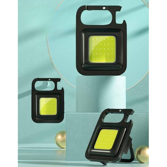 Lanterna de buzunar tip breloc, 30 LED-uri, incarcare prin usb Type C, pentru exterior, camping, alpinism, ciclism, - imagine 3