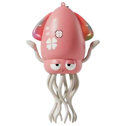 Caracatita Dansatoare, , +3 Ani, 3 Moduri, din ABS, Incarcare USB, cu Undita Inclusa, 12.6 x 7.6 x 20.7 cm, Roz - imagine 4