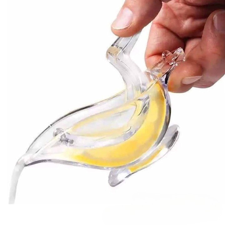 Storcator de Citrice Manual, , Rezistente, Usor de Folosit si Depozitat, Durabil, Calitativ, 12x5cm, Model Pasare, Transparent - imagine 4