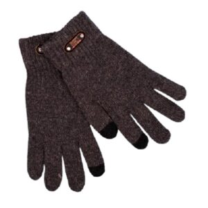 Manusi de Barbat, , Model Tricotat, Functie Touchscreen (ecran tactil), Material Acril, Manseta Elastica, Interior Catifelat, Marime Universala, Gri