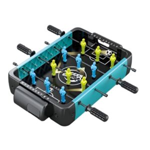 Masa de Fotbal cu Teren si 12 Jucatori , 4 Manere, 2 Mingi, cu Tablou Scor, din ABS, 47.5x32x8.5 cm, Design Multicolor, pentru Copii/ Adulti