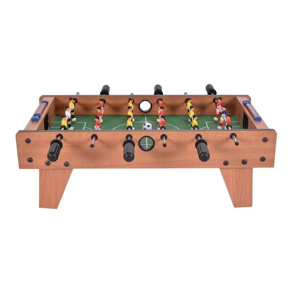 Masa de Fotbal cu Teren si 18 Jucatori , 6 Manere, cu Tablou pentru Scor, din Metal, Lemn si ABS, 69 x 36.5 x 23 cm, cu Picioruse, pentru copii/adulti - imagine 4