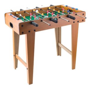 Masa de Fotbal cu Teren si 18 Jucatori , 6 Manere, cu Tablou pentru Scor, din Metal, Lemn si ABS, 69 x 36.5 x 61 cm, cu Picioare, pentru copii/adulti
