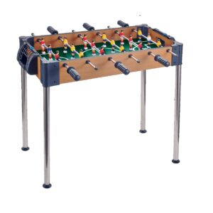 Masa de Fotbal, , cu Picioare Inalte, 6 Manere, Tablou de Scor, 62 x 8 x 35.5 cm, din Lemn/Otel si ABS, Maro