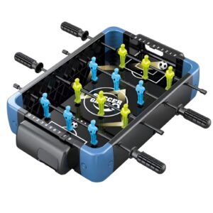 Masa de Joc 5in1  , cu Teren Schimbabil de Fotbal, Basket, Bowling, Curling si Hockey, cu Tablou Scor, din ABS, 36.5x22.5x6.6 cm, Design Multicolor, pentru Copii/ Adulti