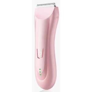 Masina De Tuns Bebelusi si Copii, , Lame Cermice si Inox, Fara Fir, Functie Anti Taiere, Silentios, 50 W, Rezistent la Apa, 2 Accesorii, Incarcator USB, Roz deschis