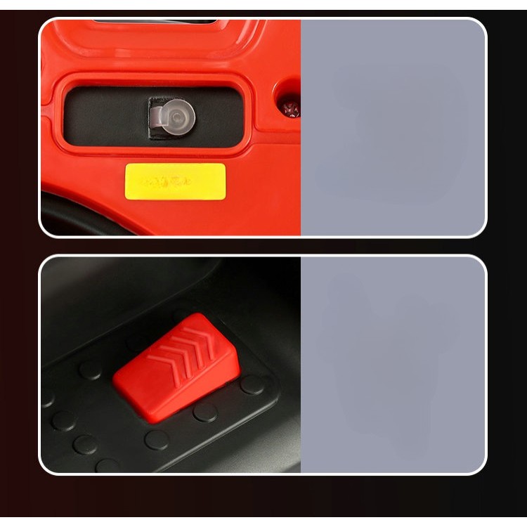 Masinuta Electrica , pe 4 Roti, Tip ATV, cu Acumulator, Sistem Anti-Rasturnare, Sistem de Lumini si Sunet, 2-5 Ani, 70 x 43 x 48 cm, Rosu - imagine 3