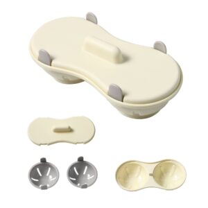 Recipient Dublu pentru Oua, , din Plastic , pentru Gatit la Microunde, 22 x 11.8 x 8 cm, Gri