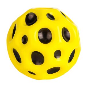 Minge Saltareata Hiperelastica, , Space Moon Ball foarte Elastica, Antistress pentru Copii, Diametru 66 mm, Galben