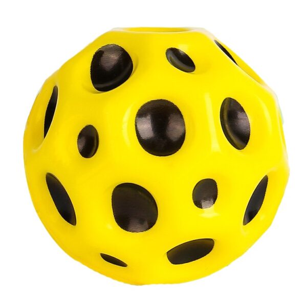 Minge Saltareata Hiperelastica, , Space Moon Ball foarte Elastica, Antistress pentru Copii, Diametru 66 mm, Galben