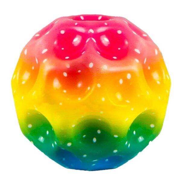 Minge Saltareata Hiperelastica, , Space Moon Ball foarte Elastica, Antistress pentru Copii, Diametru 66 mm, Multicolor Galben