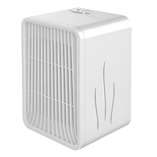 Mini Incalzitor pentru Birou, , Incalzire si Racire, 1000-1200W, cu Lumini, cu Maner, Lungime Cablu 1.5 m, 3 Trepte de Temperatura, 15.3x13.8x22.5 cm, Alb