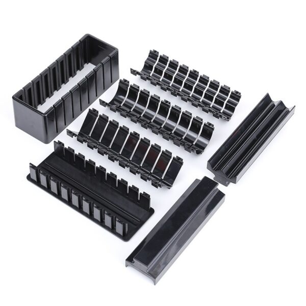Aparat pentru Sushi, , Set 7 Accesorii pentru Sushi, Ofera 3 Forme de Design, Rotund, Triunghi, Inimioare, Negru - imagine 3