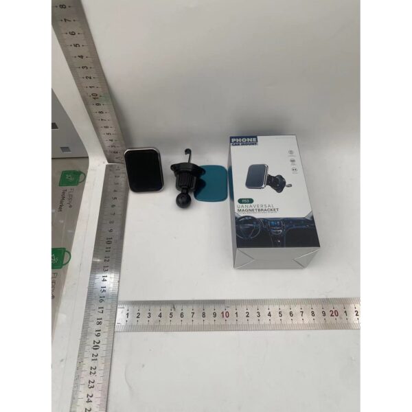 Suport Auto pentru Telefon, , MagSafe, cu Magnet, Prindere Grila de Ventilatie, Detalii Fine, Rotativ 360 de Grade, Plastic Magnet Silicon, 5.1x3.9 cm, Negru - imagine 2
