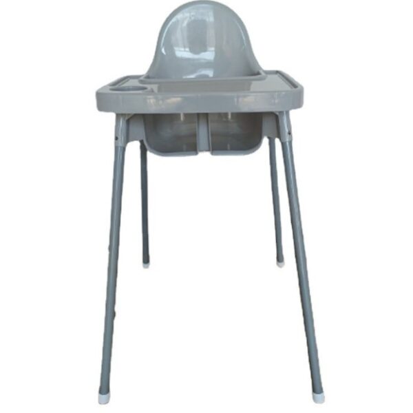 Scaun de Masa, , pentru Bebelusi si Copii 6-36 Luni, din Plastic/Metal, Centura in 2 Puncte, Tava Detasabila, 63 x 57 x 85 cm, Gri