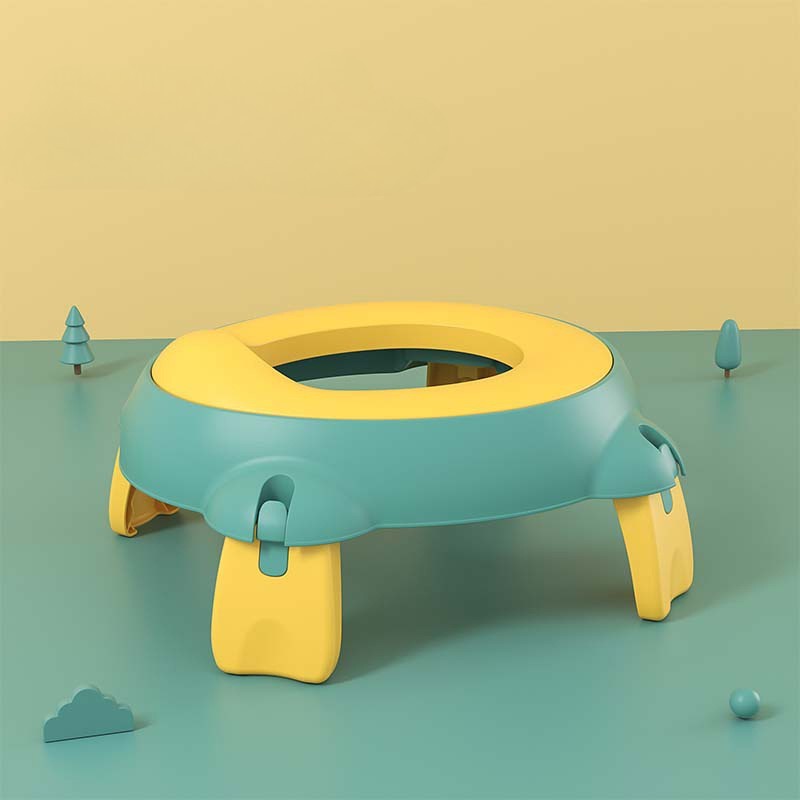 Olita Portabila,, pentru Calatorii, Confectionata din Spuma PU, 1-6 ani, 34x32x17 cm, Verde/Galben - imagine 3