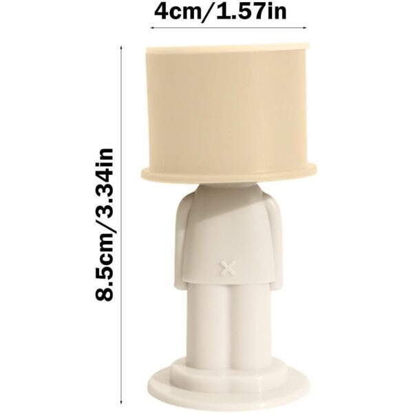 Opritor de Usa, , din Silicon, Model Magicial, cu Prindere de Perete, Anti-Coliziune, 4x 8.5 cm, Galben - imagine 4