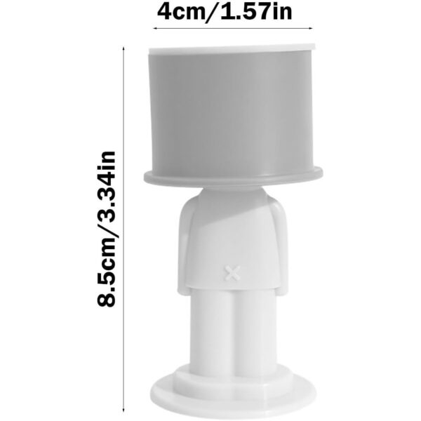 Opritor de Usa, , din Silicon, Model Magicial, cu Prindere de Perete, Anti-Coliziune, 4x 8.5 cm, Gri - imagine 4
