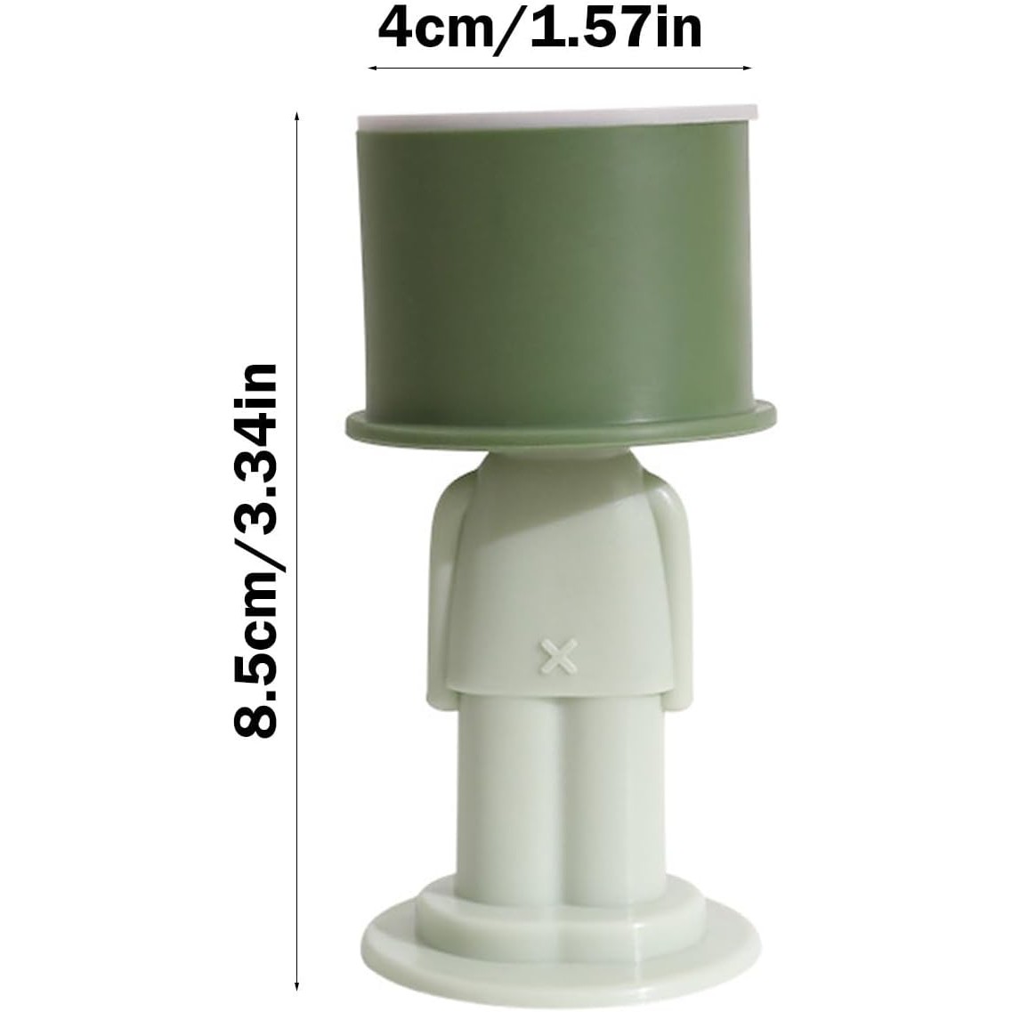 Opritor de Usa, , din Silicon, Model Magicial, cu Prindere de Perete, Anti-Coliziune, 4x 8.5 cm, Verde - imagine 4