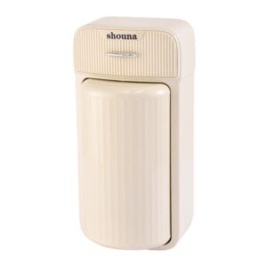 Organizator Baie, , 4 Compartimente si 1 Sertar, Rotire 360 Grade, din PP+PET, 27.5 x 16 x 11 cm, Crem