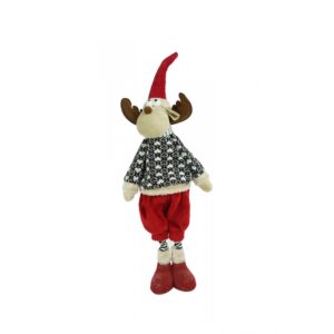 Ornament de Craciun ren, , multicolor, textil, 68 cm