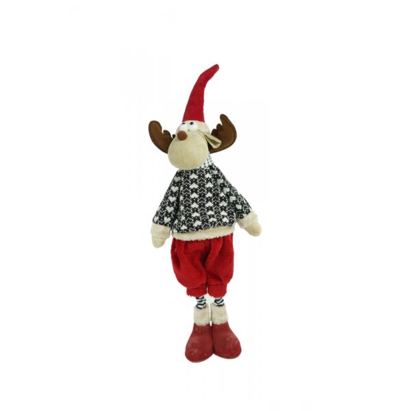 Ornament de Craciun ren, , multicolor, textil, 68 cm