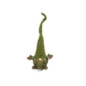 Ornament de Craciun spiridus, , verde/maro, textil, 56 cm