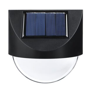 Aplica solara LED , ABS/Policarbonat, rezistent la apa IP65, 1 LED, pentru gradina, casa, balcon, terasa, 1.2V, 600mah, 8.8 x 8.5 cm, alb cald