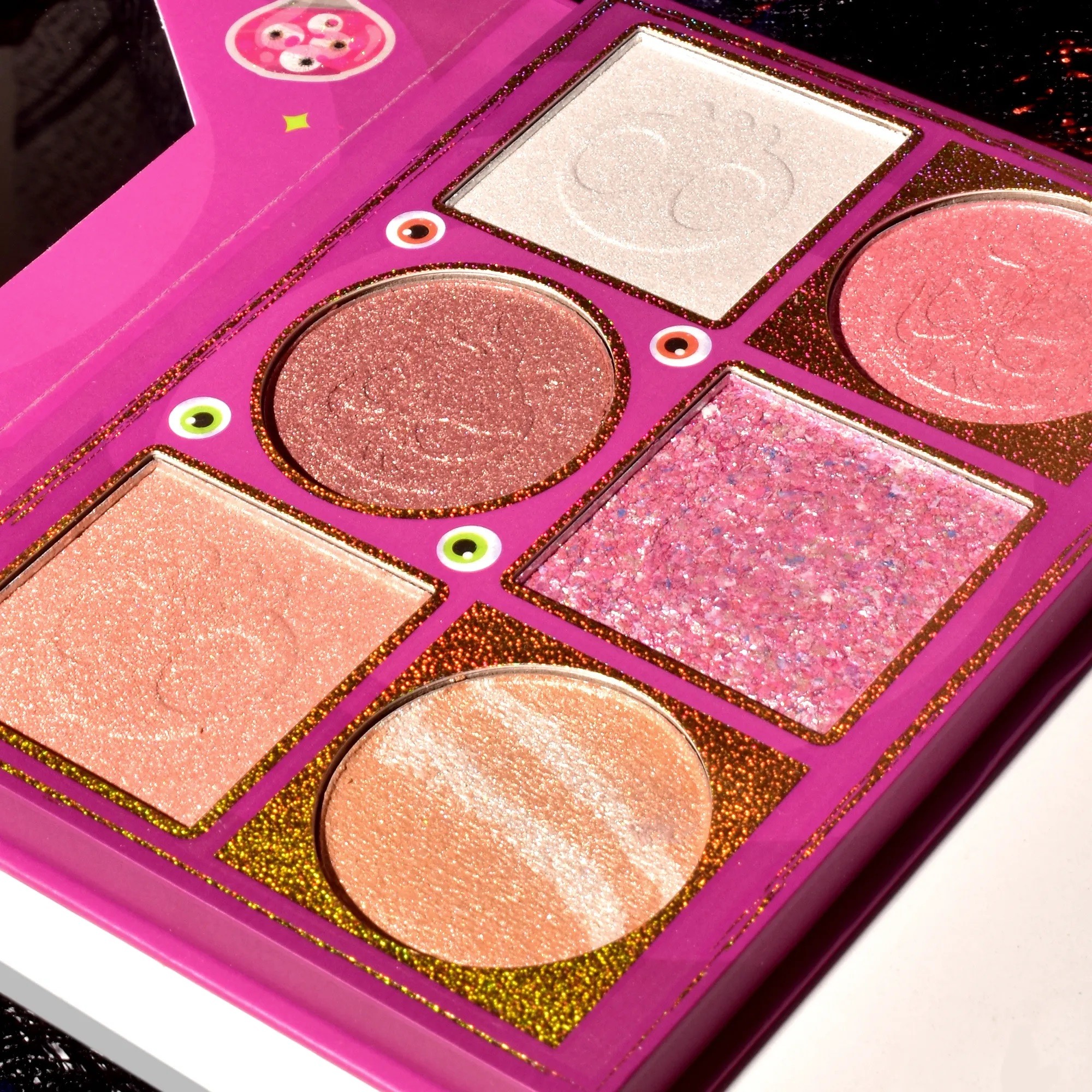Paleta Iluminatoare, , 6 Nuante, Halloween, Culori Calde, Dreptunghiulara, 160g, Valabilitate 24 Luni, 17.4x11.5x1.3 cm, Varianta A, Nude-Rose - imagine 4