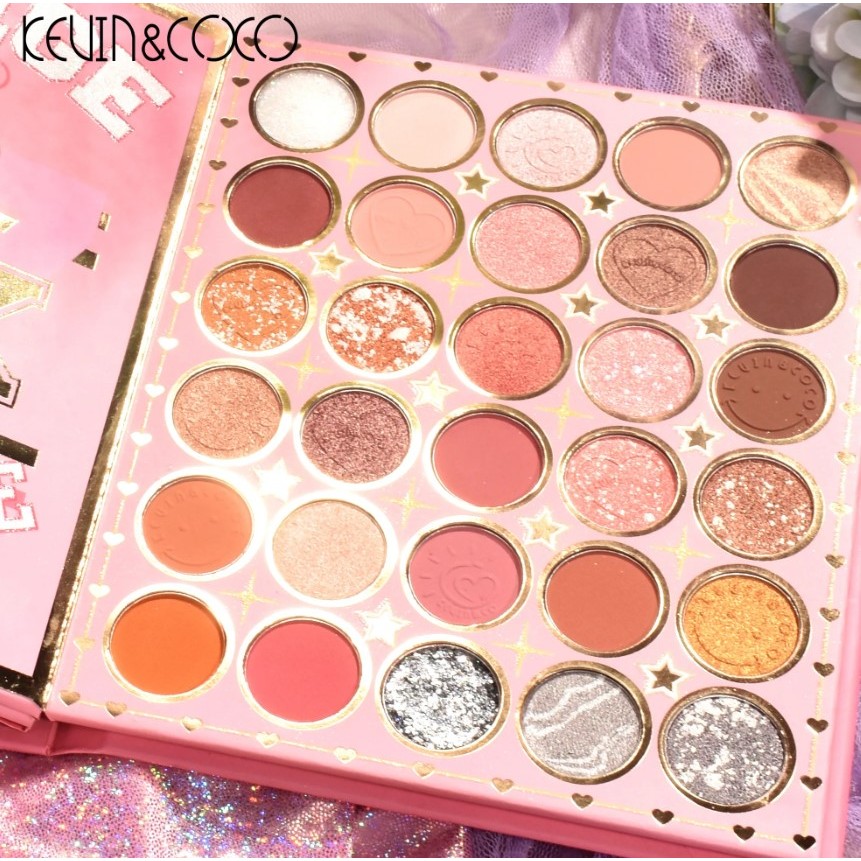 Paleta de Farduri Kevin&Coco, 72 culori, Stil Carte, 3 Straturi, Pudra Compacta, Clasic, Fara Sulfati, 14 x 14 cm, 90 g, multicolor - imagine 2