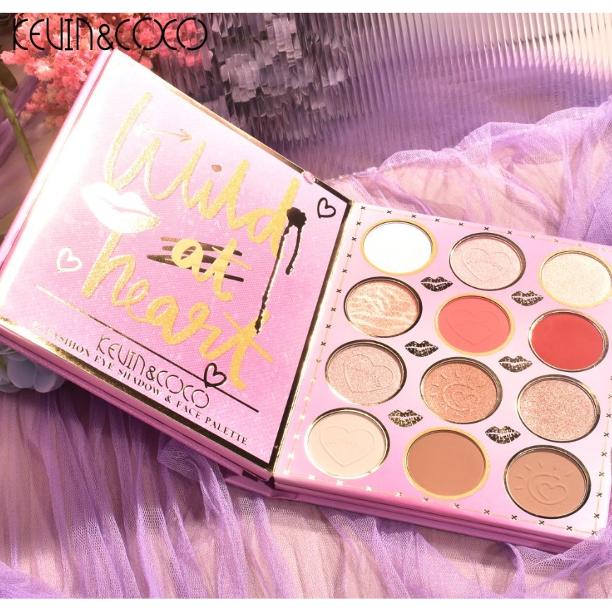 Paleta de Farduri Kevin&Coco, 72 culori, Stil Carte, 3 Straturi, Pudra Compacta, Clasic, Fara Sulfati, 14 x 14 cm, 80 g, multicolor - imagine 3