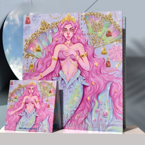 Trusa de Machiaj, KEVIN & COCO, Mermaids, 86 culori, 23.5 x 25 x 2.1 cm - imagine 3