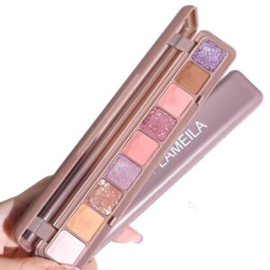 Paleta Farduri , 9 Culori, Farduri Mate si Sidefate, Rezistenta la Apa, Oglinda, 10 g,  9 x 3 x 2 cm, Valabilitate 3 Ani, Multicolor