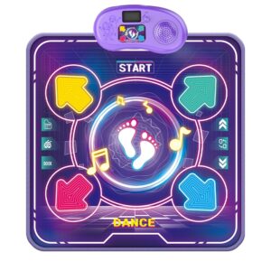 Jucarie Interactiva, , Covor Muzical de Dans, 4-6 Ani, Bluetooth, 4 Moduri, 90 x 90 cm, Mov