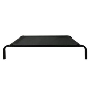 Pat pentru Animalele de Companie, , din Plasa este Rezistent la Umiditate, Picioare de Otel, Respirabil, Marimea S 68 x 55 x 16 cm, Negru