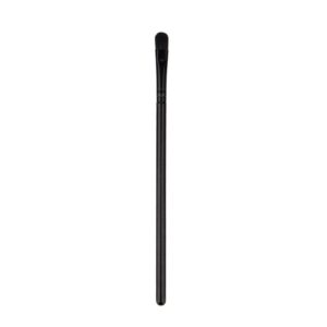 Pensula Plata de Machiaj, , din Par Sintetic, pentru Detalii, 16 cm, Negru