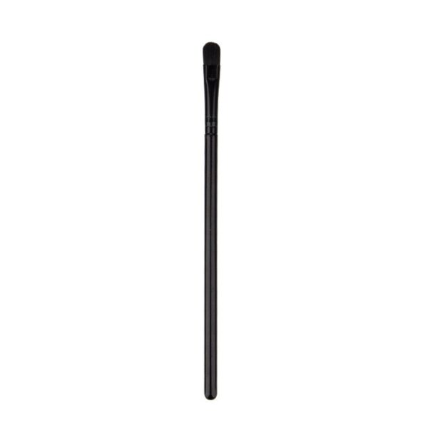 Pensula Plata de Machiaj, , din Par Sintetic, pentru Detalii, 16 cm, Negru