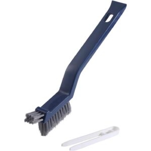 Perie 3in1 de Curatat Podele si Rosturi, , Lungime Maner 28 cm, Peri din PP, Otel si Plastic, Cleste pentru Scame si Par Inclus, Albastru