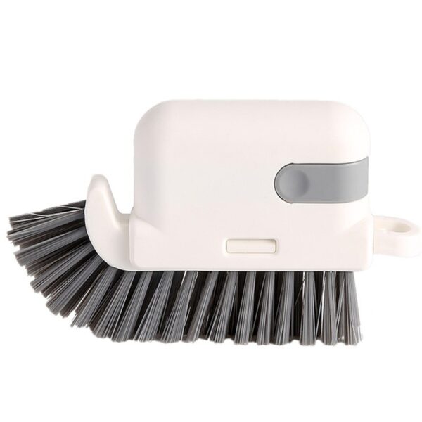 Perie Multifunctionala 3 in 1 de Curatare, , pentru Bucatarie, Vesela, Geamuri, Cap Detasabil, 9x15x2.5 cm, Gri