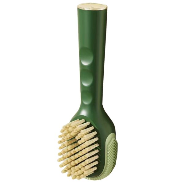 Perie pentru Curatare Incaltaminte cu Recipient pentru Detergent, , Perie Multifunctionala pentru Incaltaminte si Lenjerie, cu Peri Moi, Fara Deteriorare, 22x6x4 cm, Culoare Verde