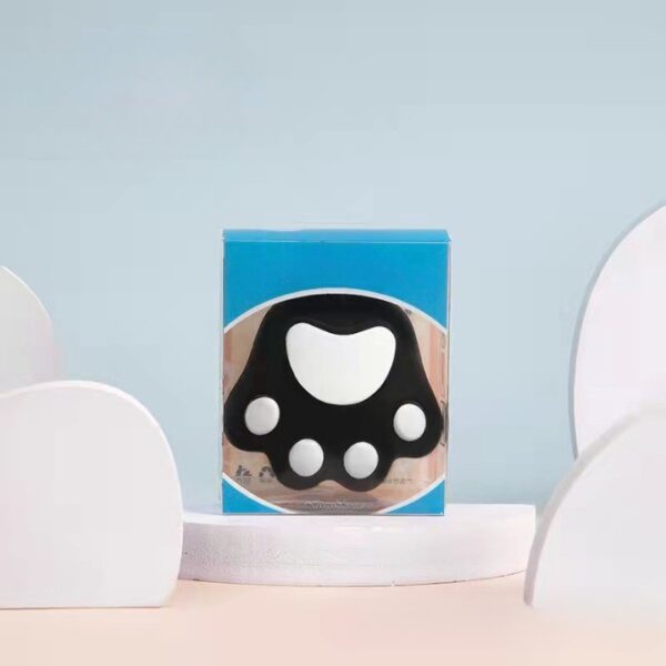 Perie pentru Masajul Scalpului, Perie pentru Sampon, LabuÈ›Äƒ de PisicÄƒ, Dimensiune 7x8 cm, Curatarea si Mentinerea Curata a Parului, Negru - imagine 3